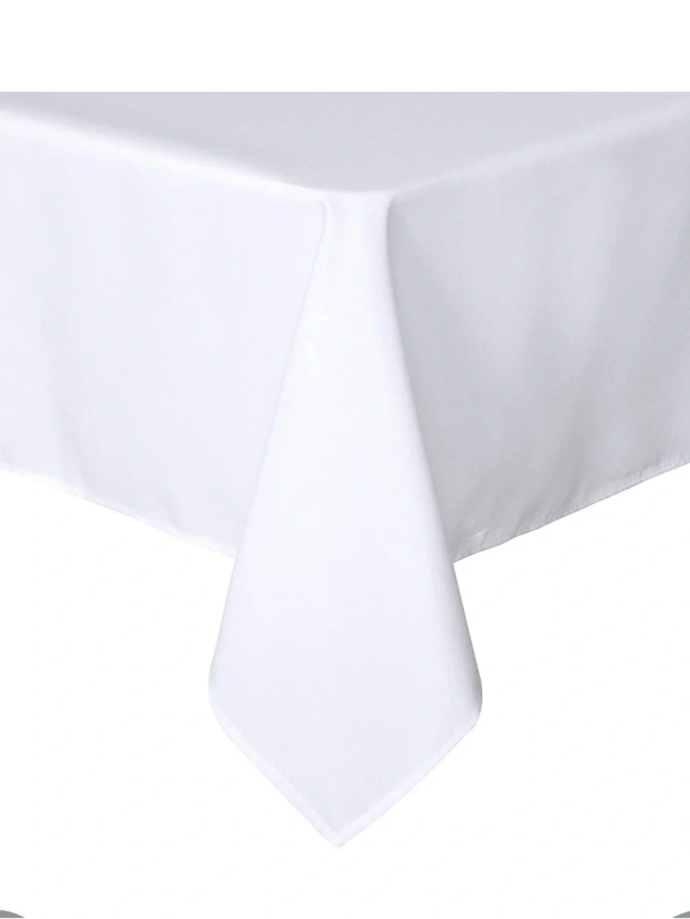 Classic Polyester Tablecloth Stain & Wrinkle-Resistant Rectangular 70x108” WHITE